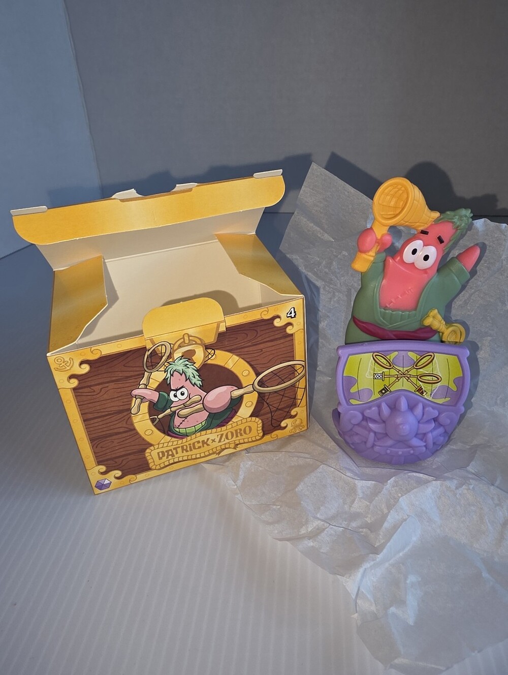 McDonald's SpongeBob x One Piece Toy - Patrick x Zoro #4 Happy Meal 2026 New